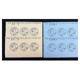 1979 & 1980 Dollar Souvenir Sets