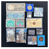 Foreign Coin & Currency Collection