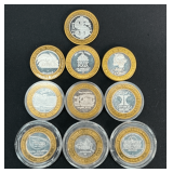 Limited Edition $10 Gaming Token - .999 Fine Silver