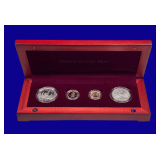 US Mint 1996 'Smithsonian Institution 150th Ann Comm' Gold & Silver Coin Set