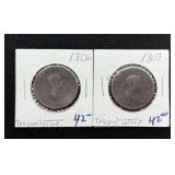 1806 & 1807 Draped Large Cents