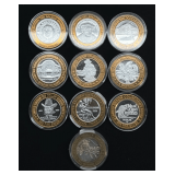 Limited Edition $10 Gaming Token - .999 Fine Silver