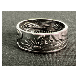 Men's Silver Ring Made From U.S. Coin