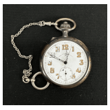 Corps Of Engineers Pocket Watch with Chain
