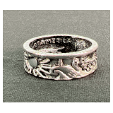 Men's Silver Ring Made From U.S. Coin
