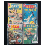 Navy War Heros 12 Cent Comic Books