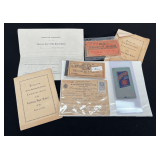 War Ration Books, Coupon Books, Advertising