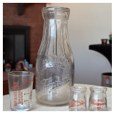 Thompson's Dairy & John Russell Druggist Madison IN Items