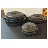 Enamel Cookers with Lids