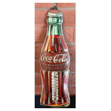1930's Coca-Cola Bottle Thermometer