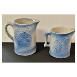 Early Blue/White Stoneware Pitchers