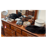 Vintage Hats, Hat Pin & Dresser Items