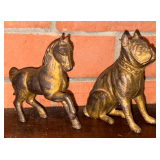 Early Bulldog & Horse Cast Iron Banks