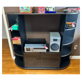 1980s Entertainment Center with Panasonic Stereo
