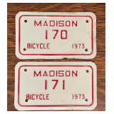 1973 Madison License Plates