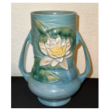 Roseville Blue Water Lily 76-8' Vase