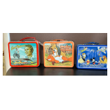 Vintage Evil Knievel & Walt Disney Tin Lunch Boxes