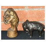 Early Elephant Cast Iron Banks