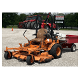 Scag Turf Tiger Zero Turn Mower with Quick Detach Sprayer Rack & Dump Cart