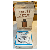 Richmond Cedar Works Mfg 4-QT Ice Cream Maker & The Yogurt Maker