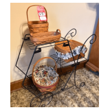 Longaberger Baskets & Display Stand
