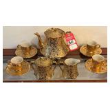 Bell-Terr 22K Gold Plated 'Weeping Gold' Tea Service Set