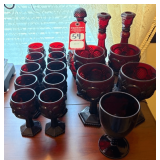 Avon Ruby Red Glassware