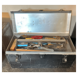 Metal Toolbox & Contents