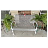 36' Metal Bench & Plant Stands