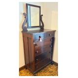 Antique Chest of Drawers with Mirror