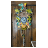 Early 'Colorful Birds' Cuckoo Clock