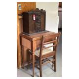 Singer Sewing Machine & Handmade Cabinet