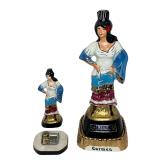 1978 Carmen Music Box Decanter, Base & Paperweight Set