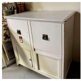 Vintage Kitchen Storage Cabinet & Kitchen Items