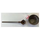 Cast Iron Smelting Pot & Ladle