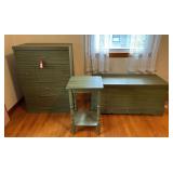 Cedar Blanket Chest, Occasional Table & 4-Drawer Chest of Drawers