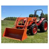 Kubota M7040SUD 4x4 Tractor with Kubota LA1153 Loader
