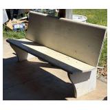 Hand Painted Wooden Church Pew