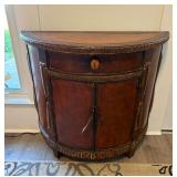 Half-Moon Console Cabinet & Area Rug