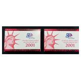 2001 United States Mint Silver Proof Set