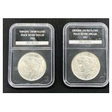 1922 & 1923 Peace Silver Dollars