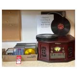 Modern Record Player, Albums & CD Collection