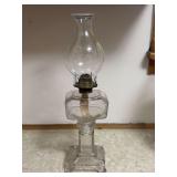 Early Square Base Oil Lamp
