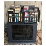 Zenith VHS Player, Western VHS Tapes and Cabinet