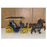 Stanley Toys Cast Iron Horse & Surrey Set
