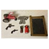 Early Slik Farmall H Toy Tractor & Related Items