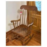Maple Spindle Back Rocking Chair
