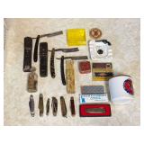 Vintage Pocket Knives Canon Binoculars & Straight Razors