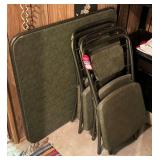 Vintage Card Table & Chairs