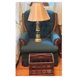 Swivel Rocker, Lamp & Magazine Rack